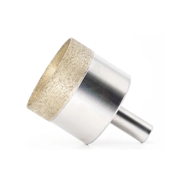 Broca de vidro com núcleo de diamante