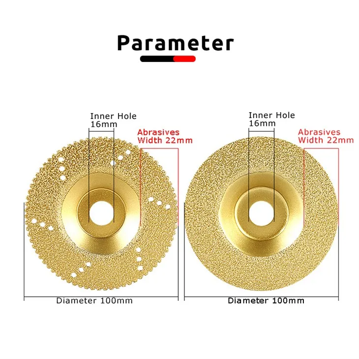 Lâmina de corte e retificação de diamante galvanizado